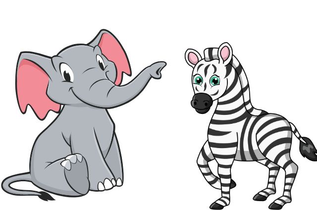 ‌‌‌‌‌‌हाथी (Elephant) ने जेबरा (zebra) को पीठ दिखा दी, एक अनोखी कहानी